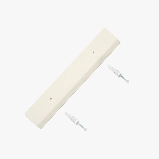 French cleat mounting strip and the two included installation screws.