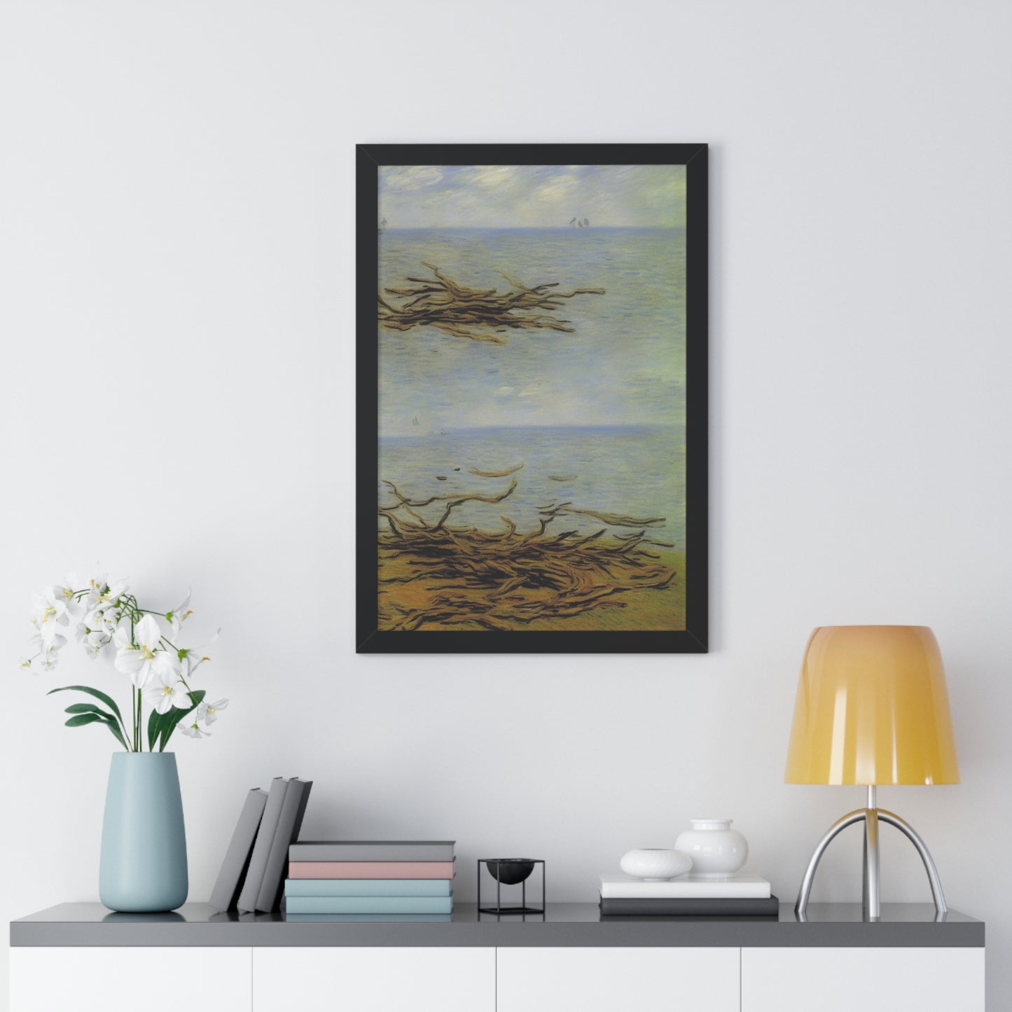 Driftwood Landscape Claude Monet Style