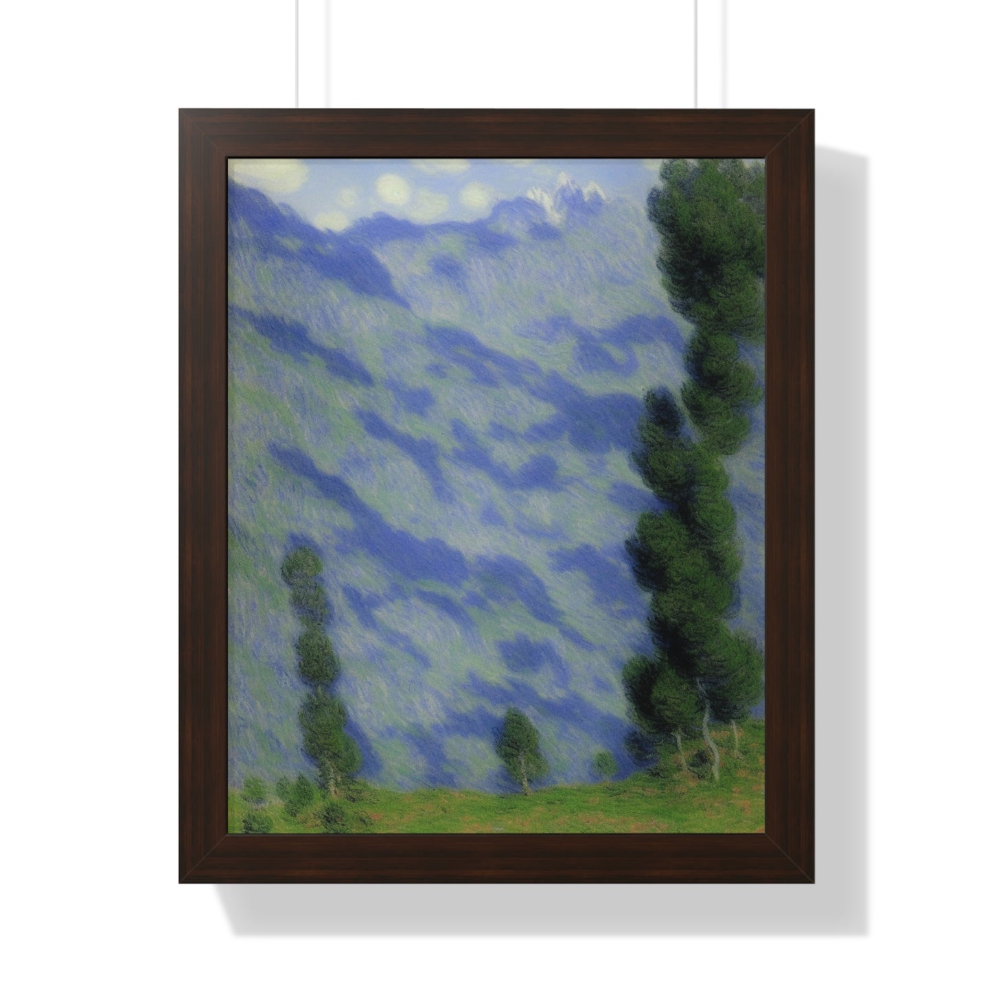 Mountains Landscape Claude Monet Style