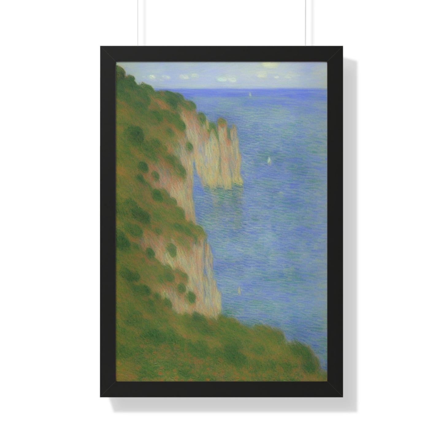 Coastal Bluff Landscape Claude Monet Style