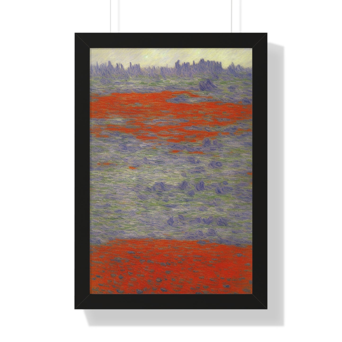 Lava Field Landscape Claude Monet Style