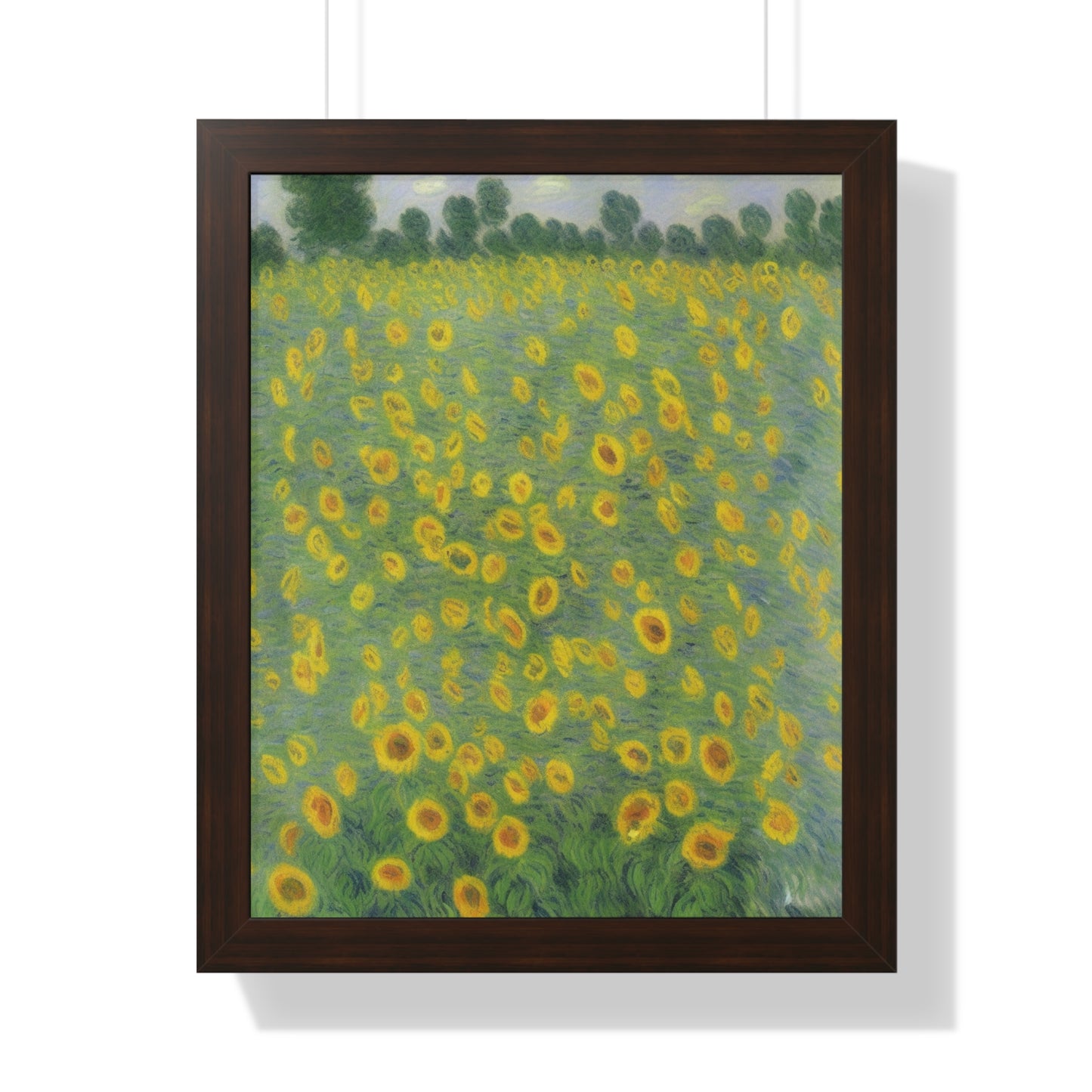 Sunflower Scene Claude Monet Style