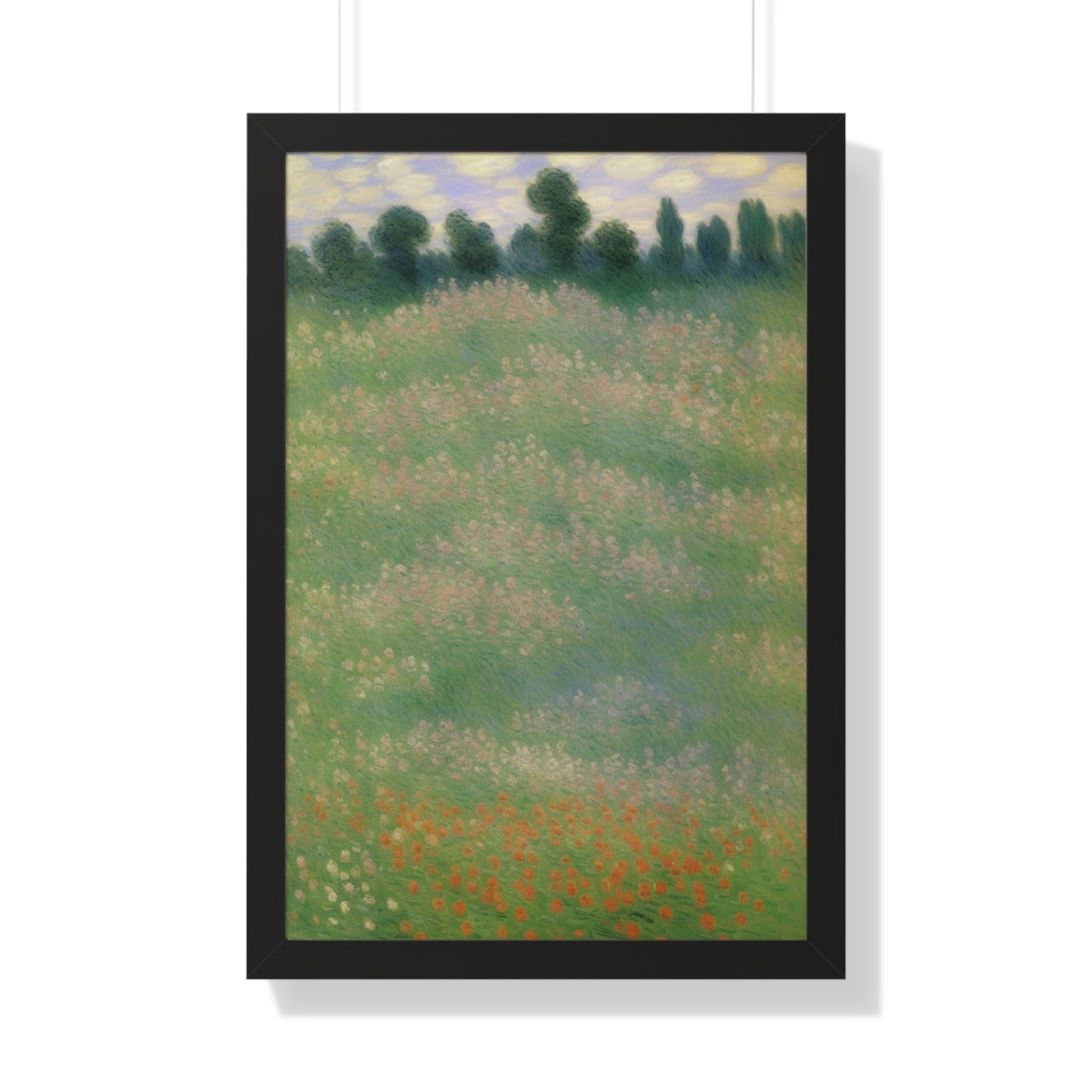 Flowers Landscape Claude Monet Style