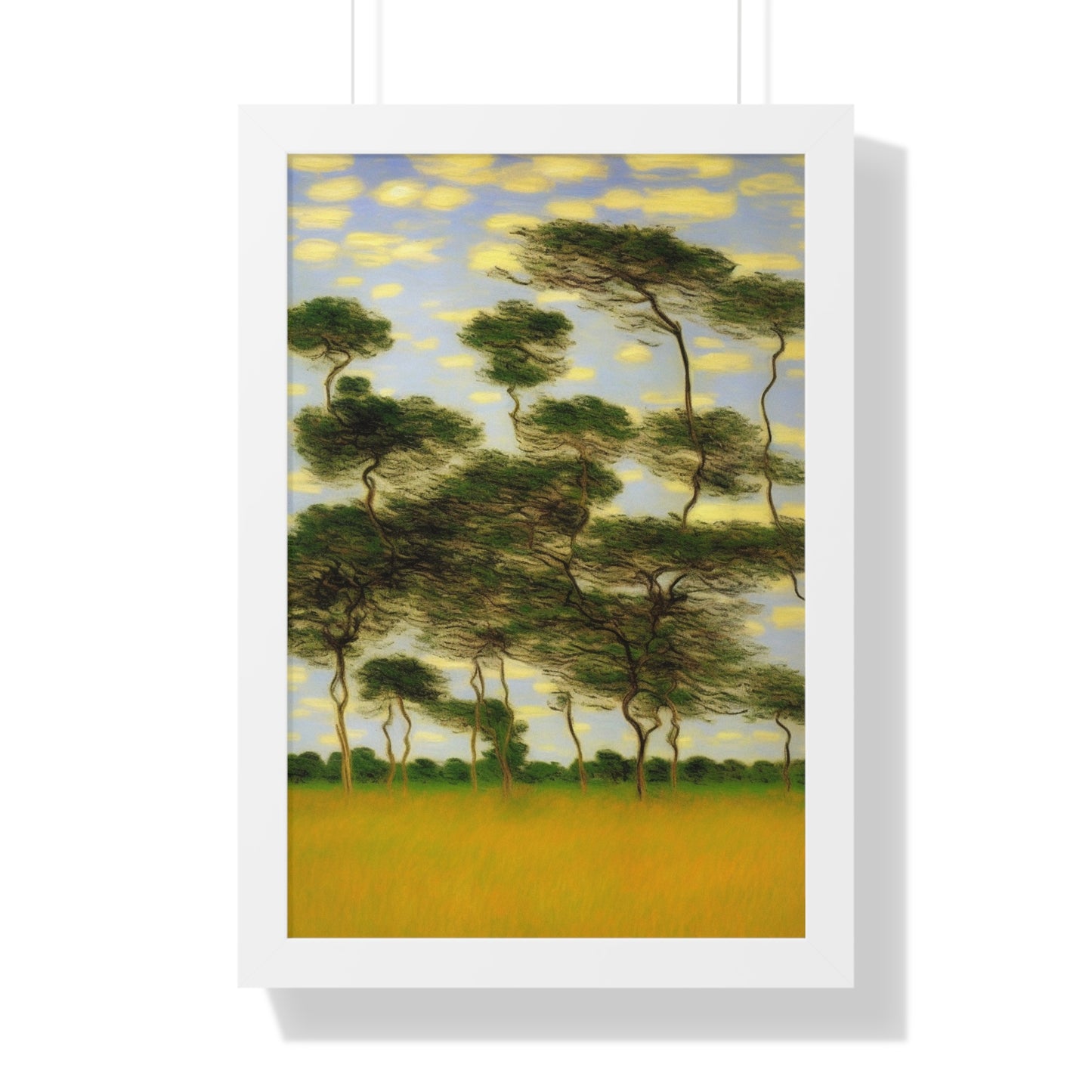 Savanna Plain Landscape Claude Monet Style