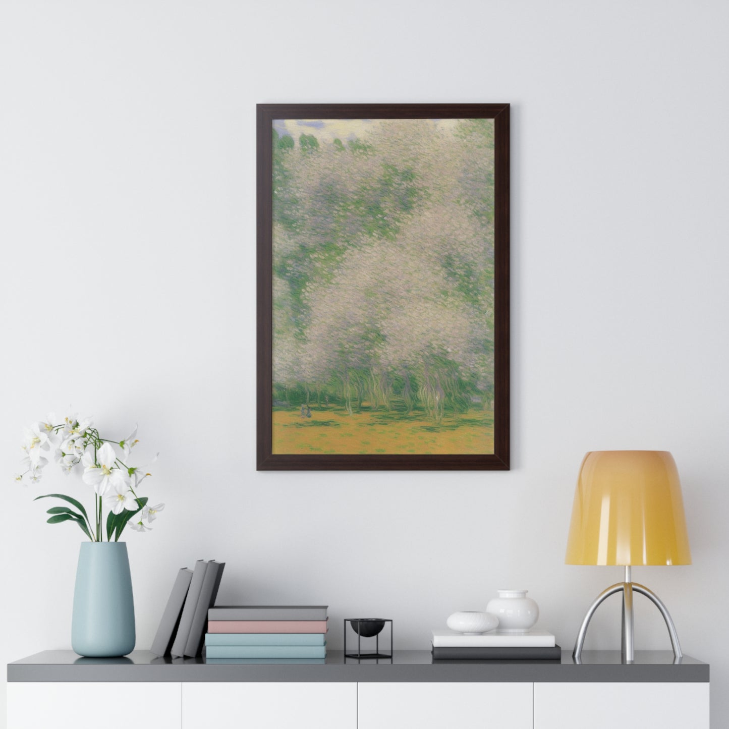 Cherry Blossom Grove Landscape Claude Monet Style