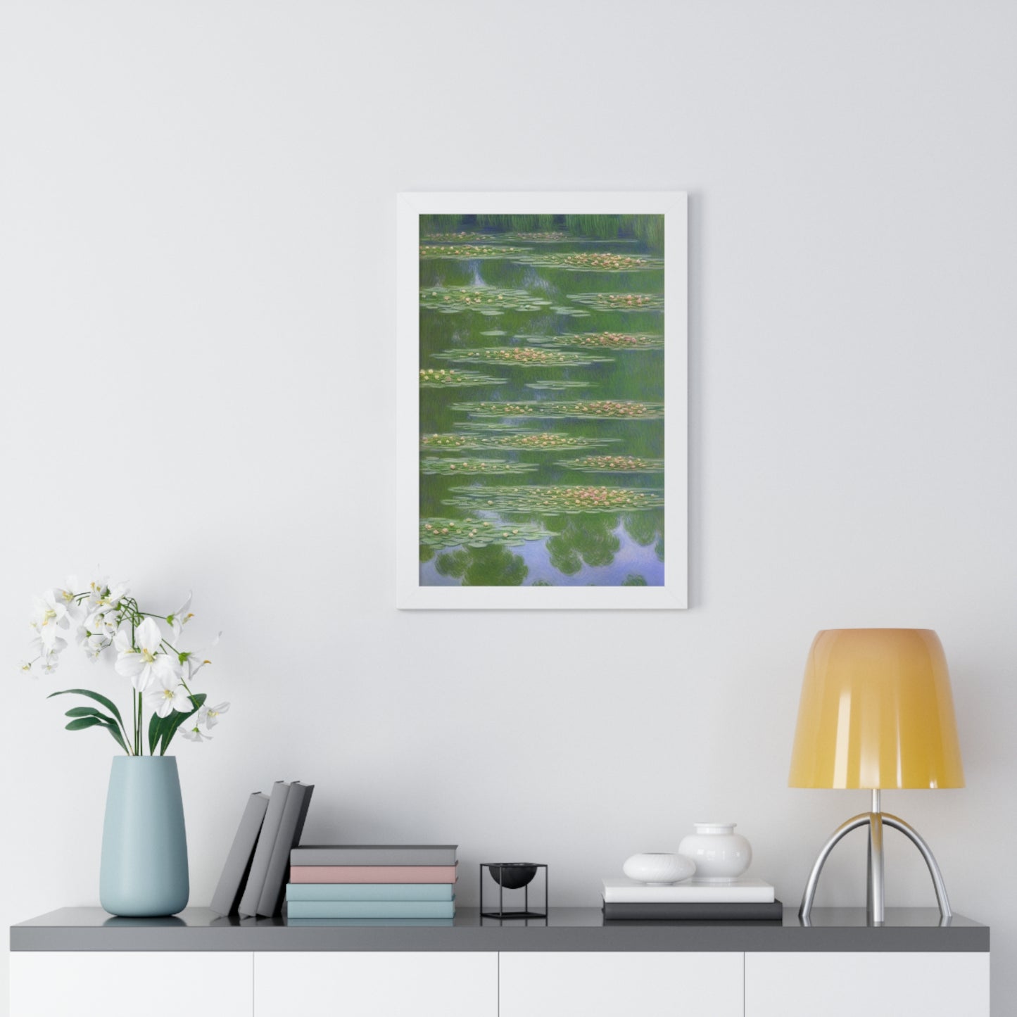 Water Lilies Landscape Claude Monet Style