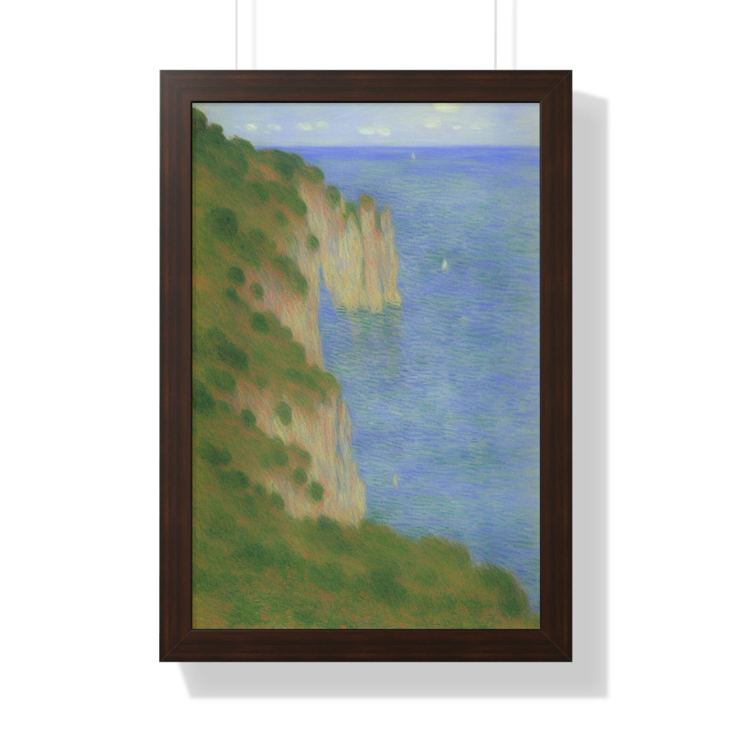 Coastal Bluff Landscape Claude Monet Style