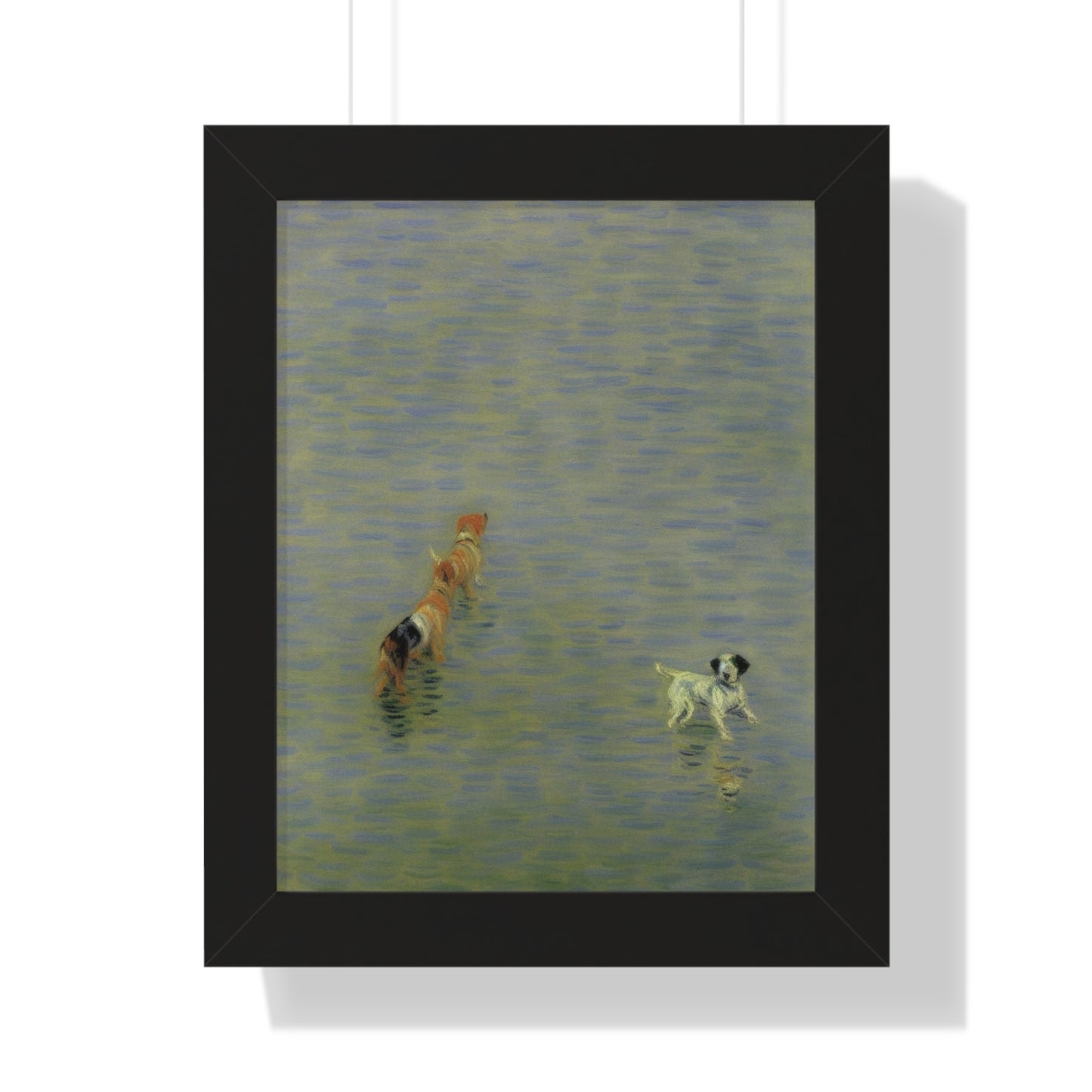 Dog Scene Claude Monet Style