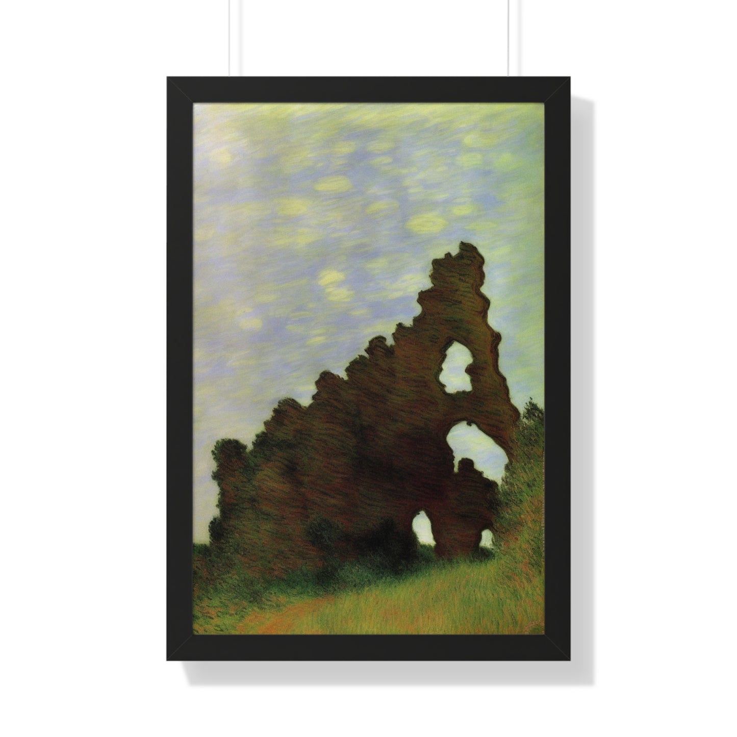 Wind-Eroded Arch Landscape Claude Monet Style