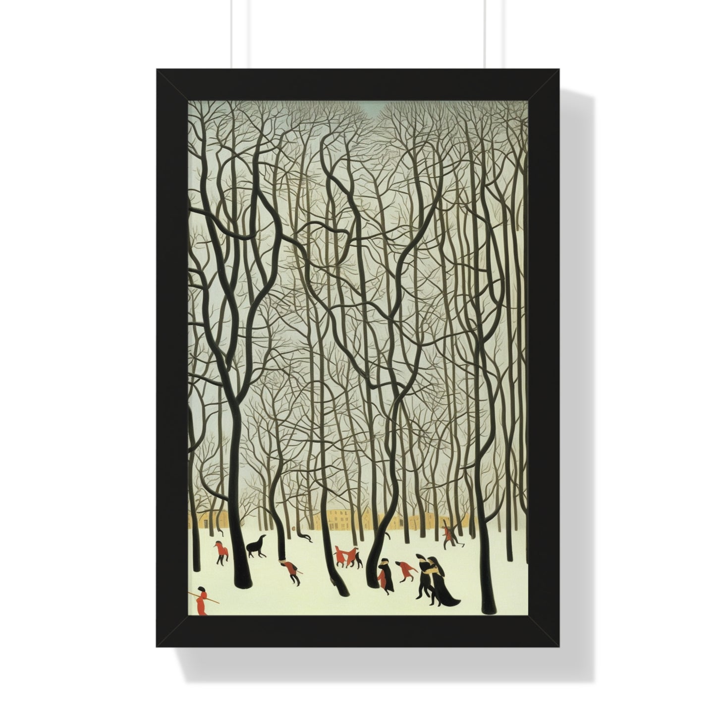 Blizzard Scene Henri Rousseau Style