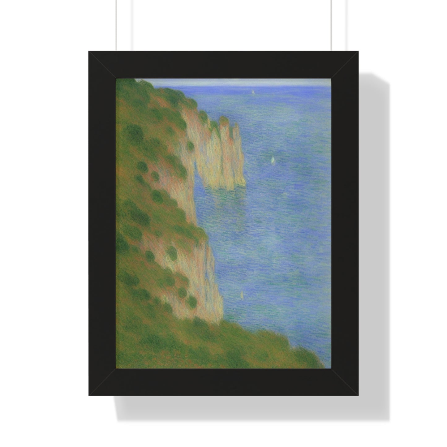 Coastal Bluff Landscape Claude Monet Style