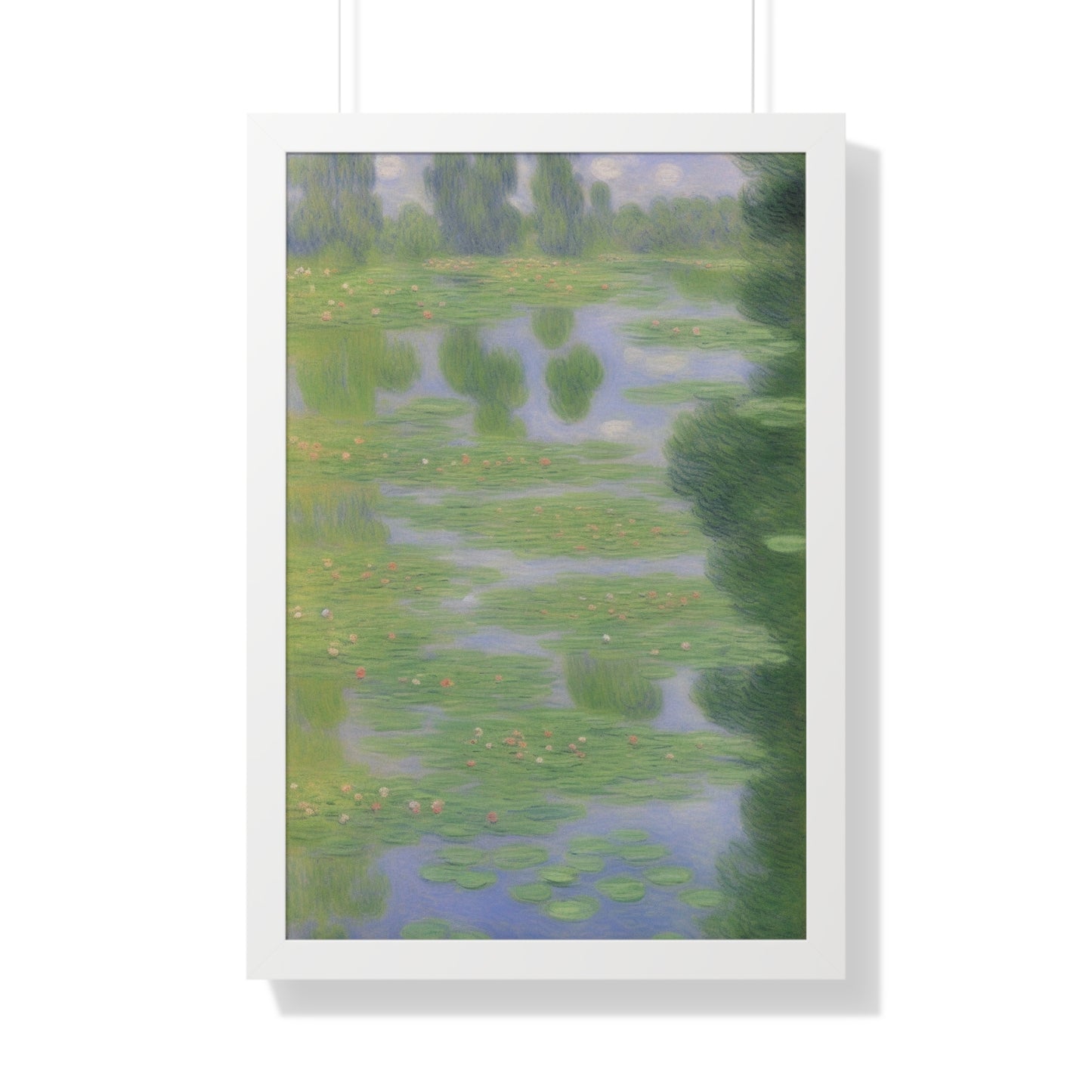 Two Ponds Landscape Claude Monet Style