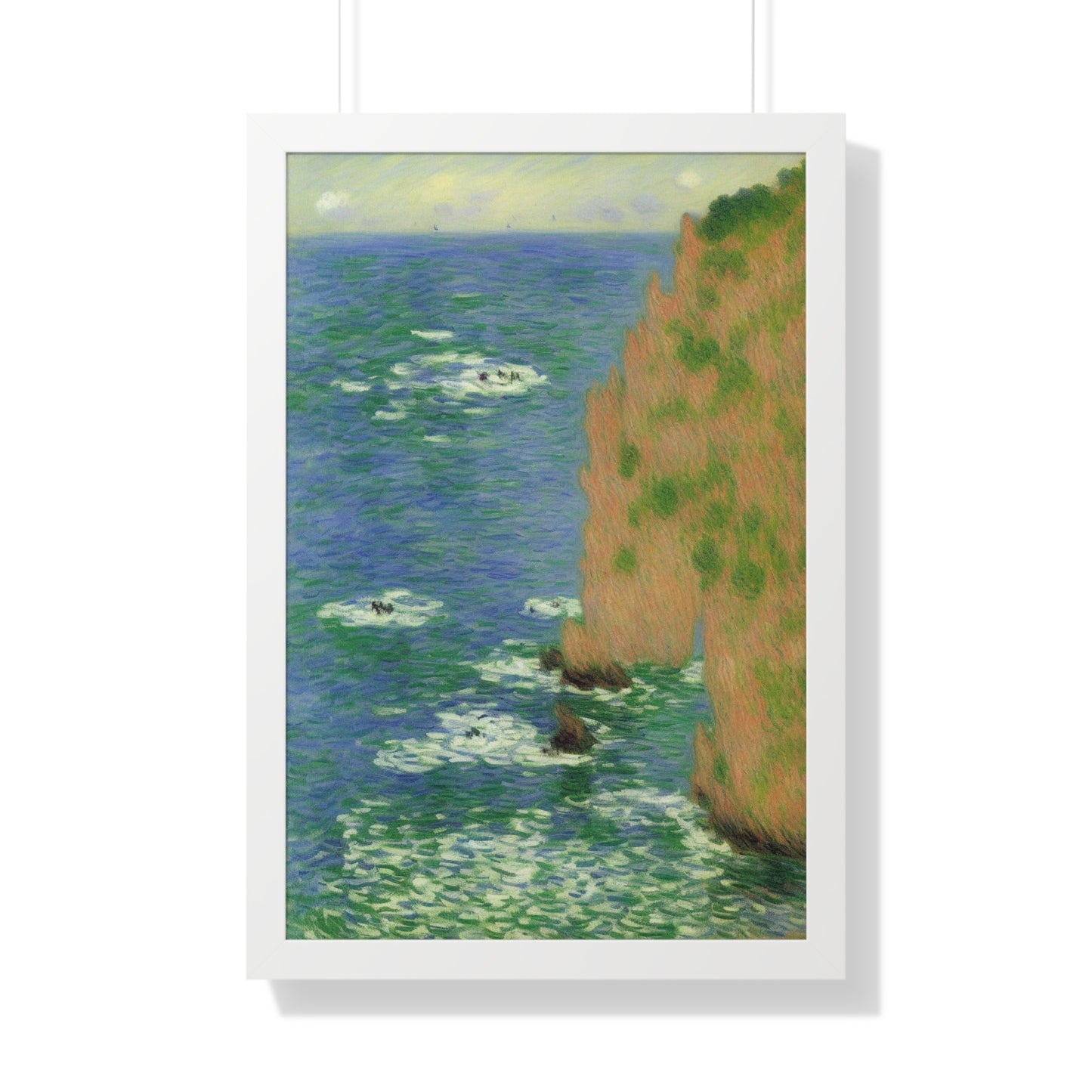 Sea Cave Landscape Claude Monet Style