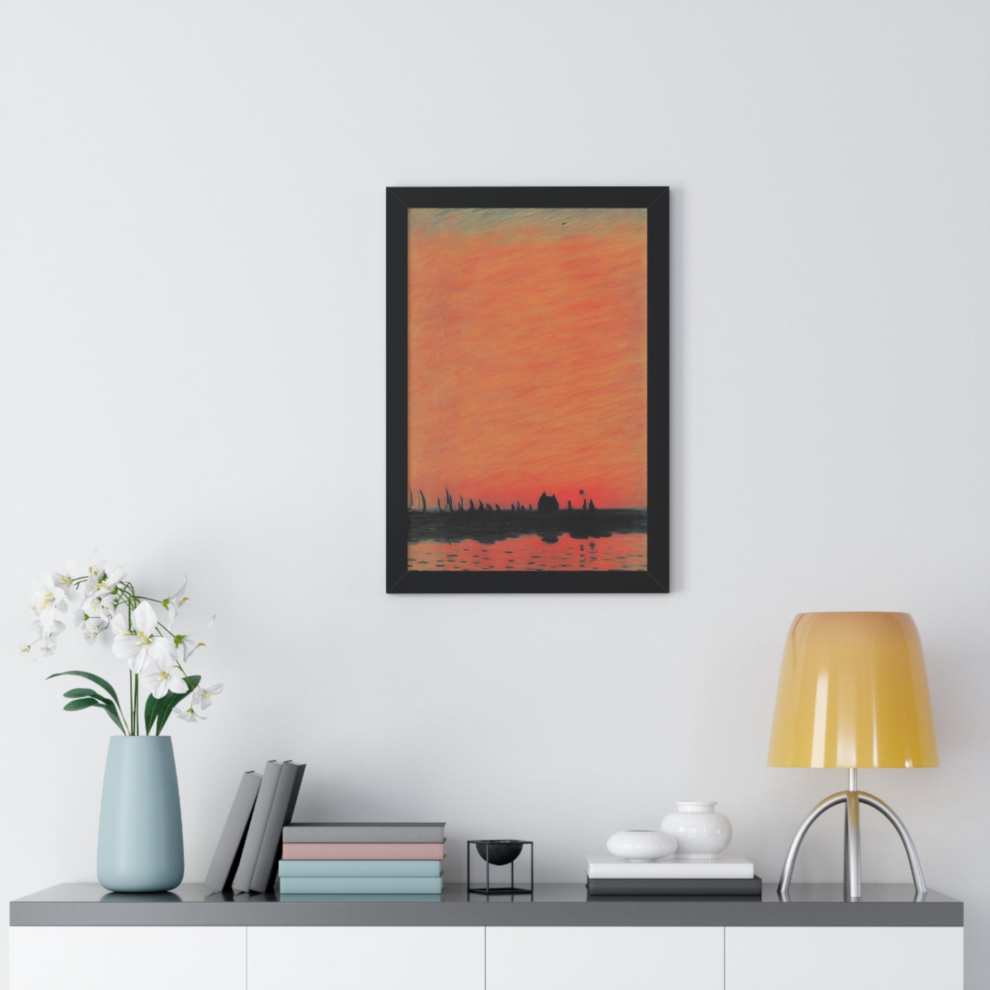 Sunset Scene Claude Monet Style