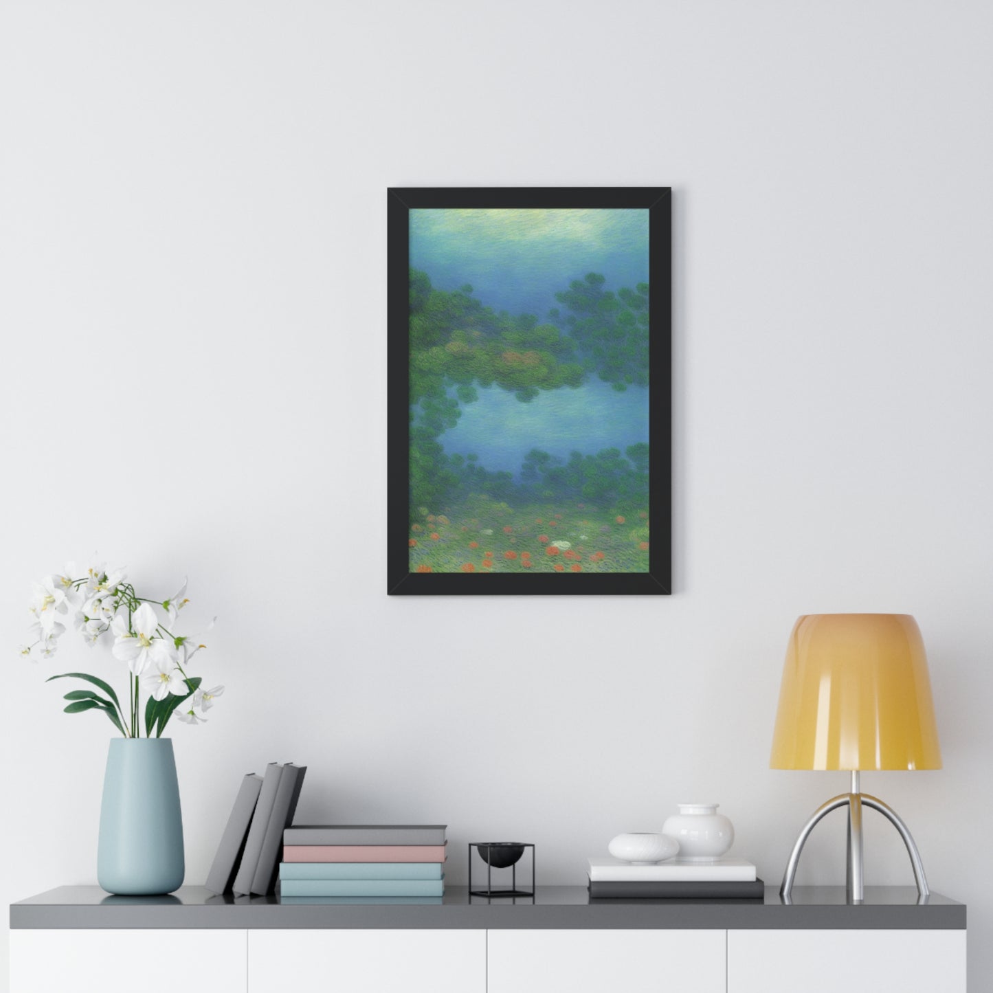 Coral Reef Scene Claude Monet Style