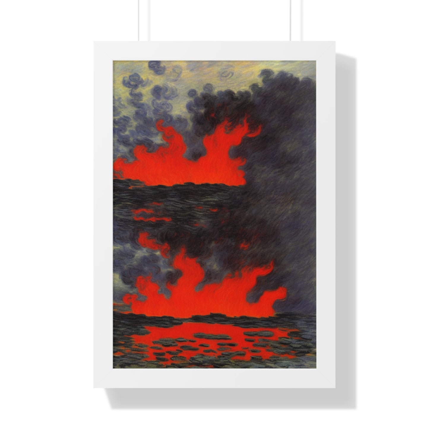 Lava Scene Claude Monet Style