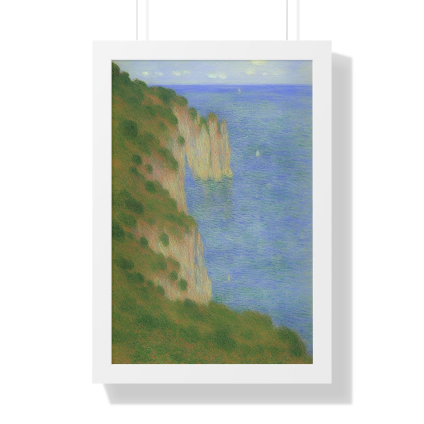 Coastal Bluff Landscape Claude Monet Style