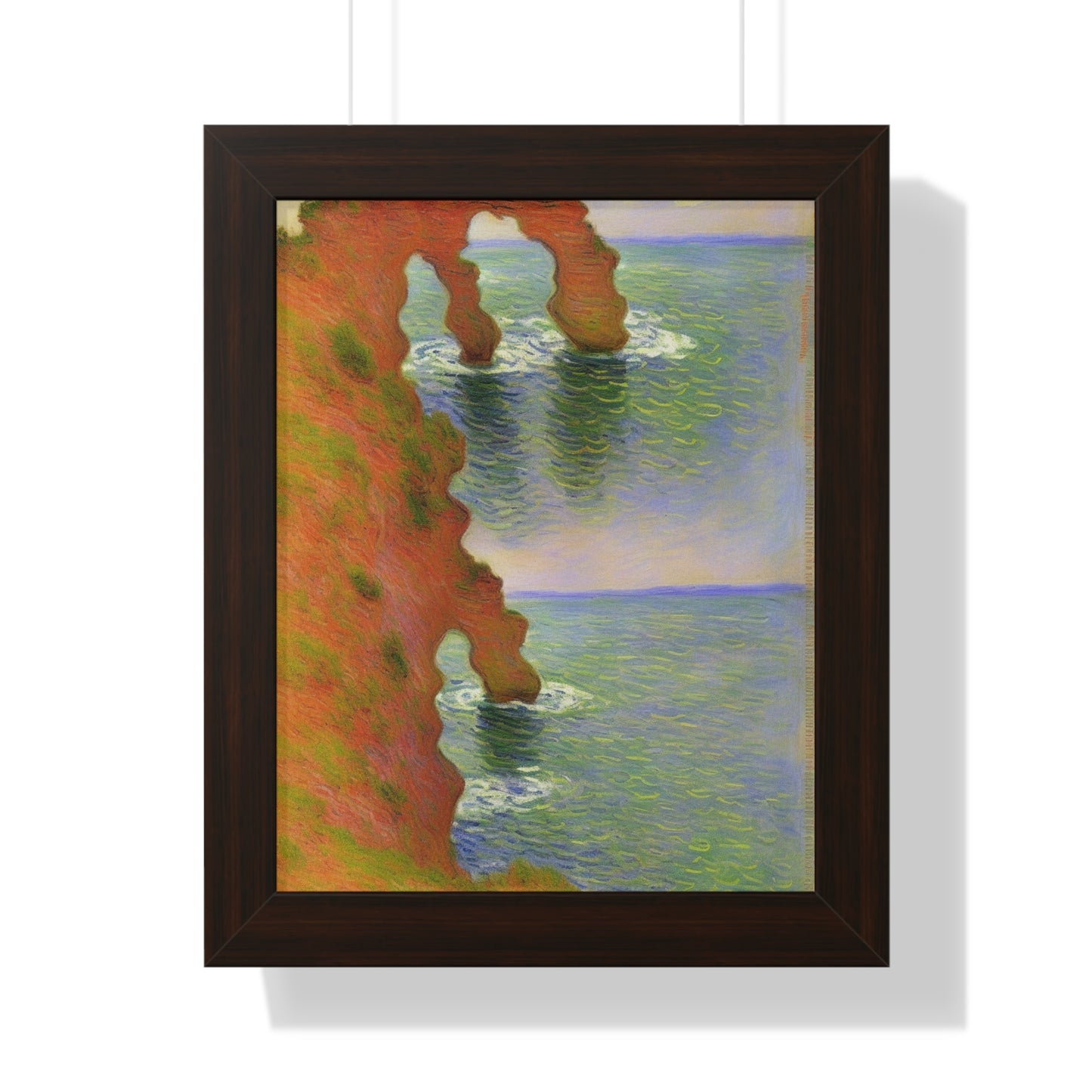 Wind-Eroded Arch Landscape Claude Monet Style