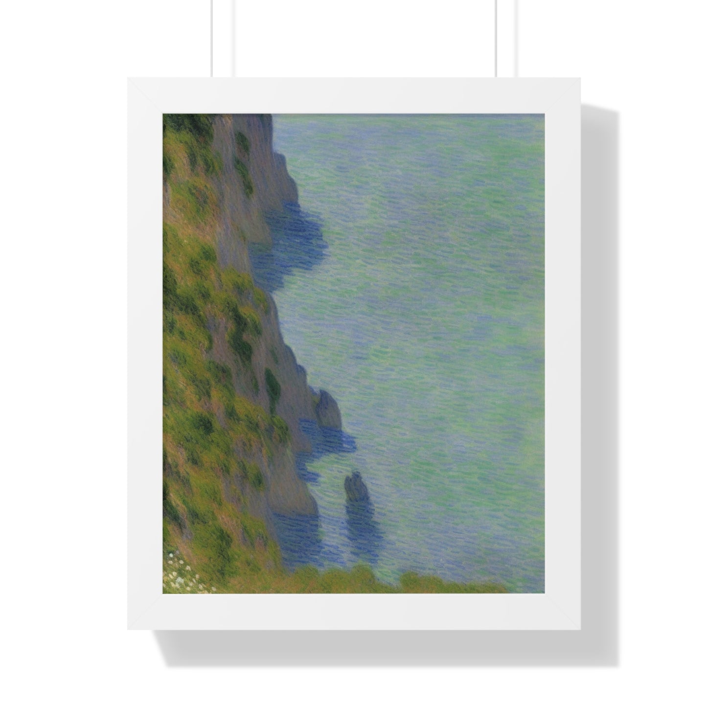 Coastal Bluff Landscape Claude Monet Style