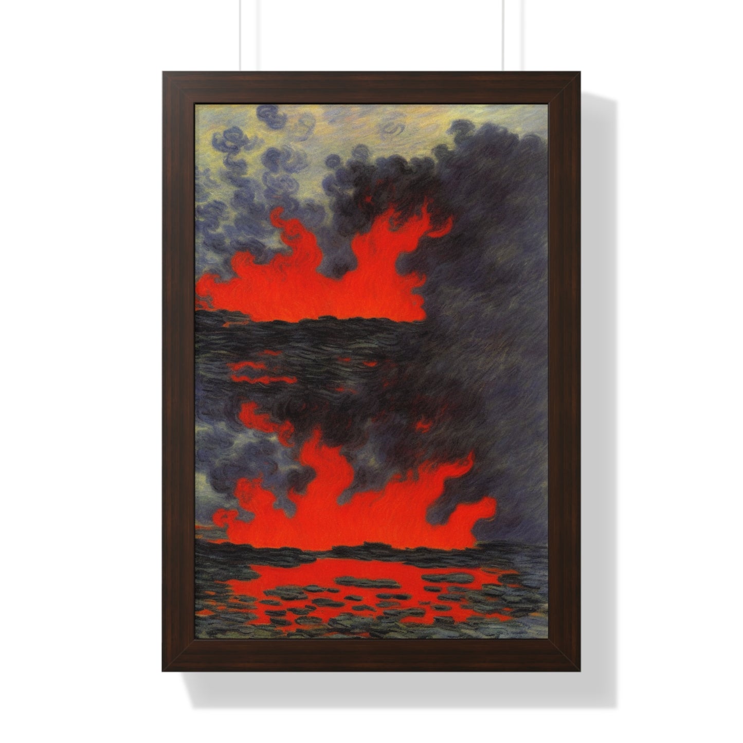 Lava Scene Claude Monet Style