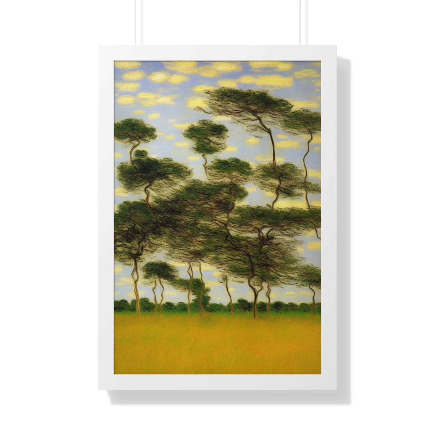 Savanna Plain Landscape Claude Monet Style