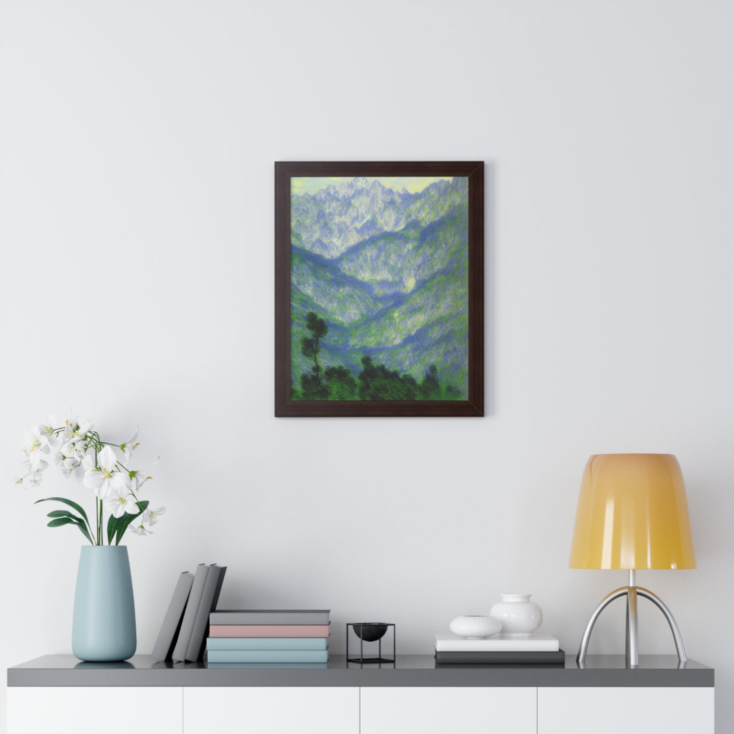 Mountains Landscape Claude Monet Style