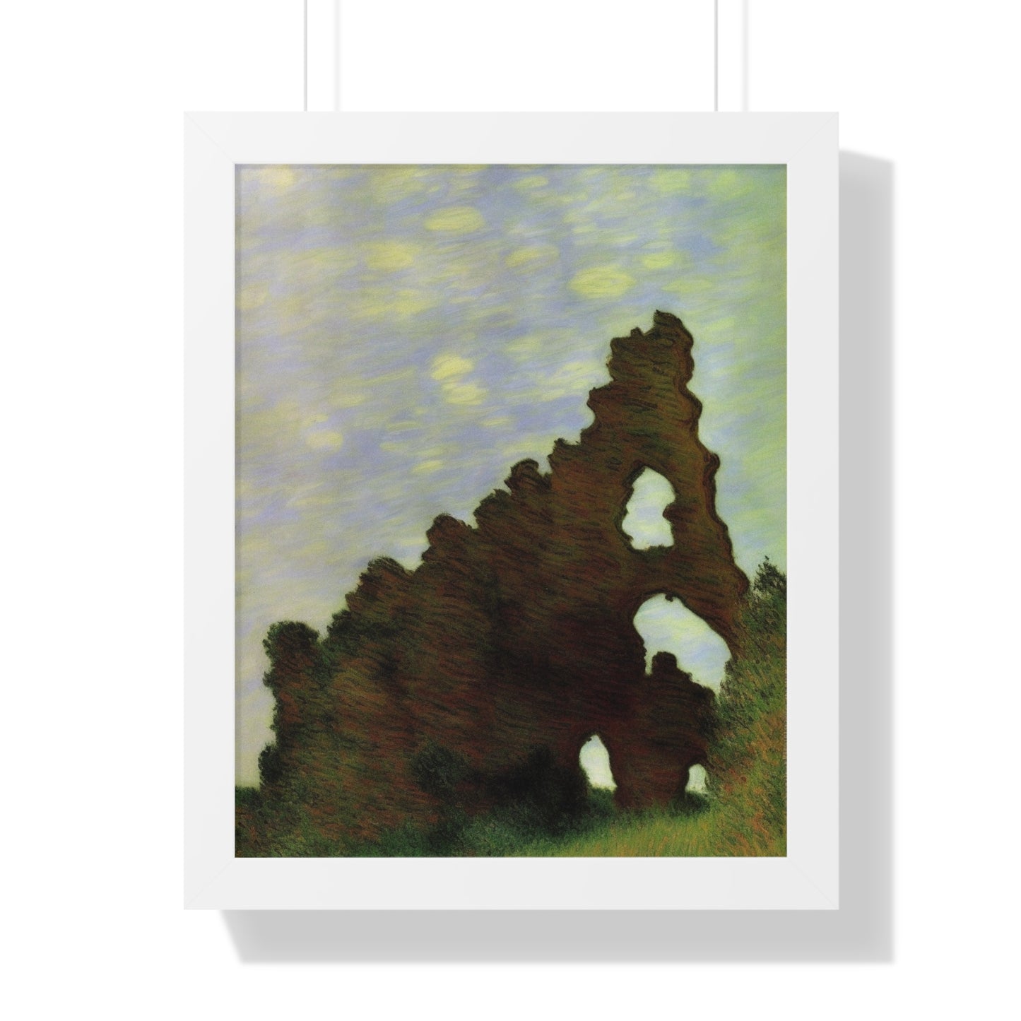 Wind-Eroded Arch Landscape Claude Monet Style