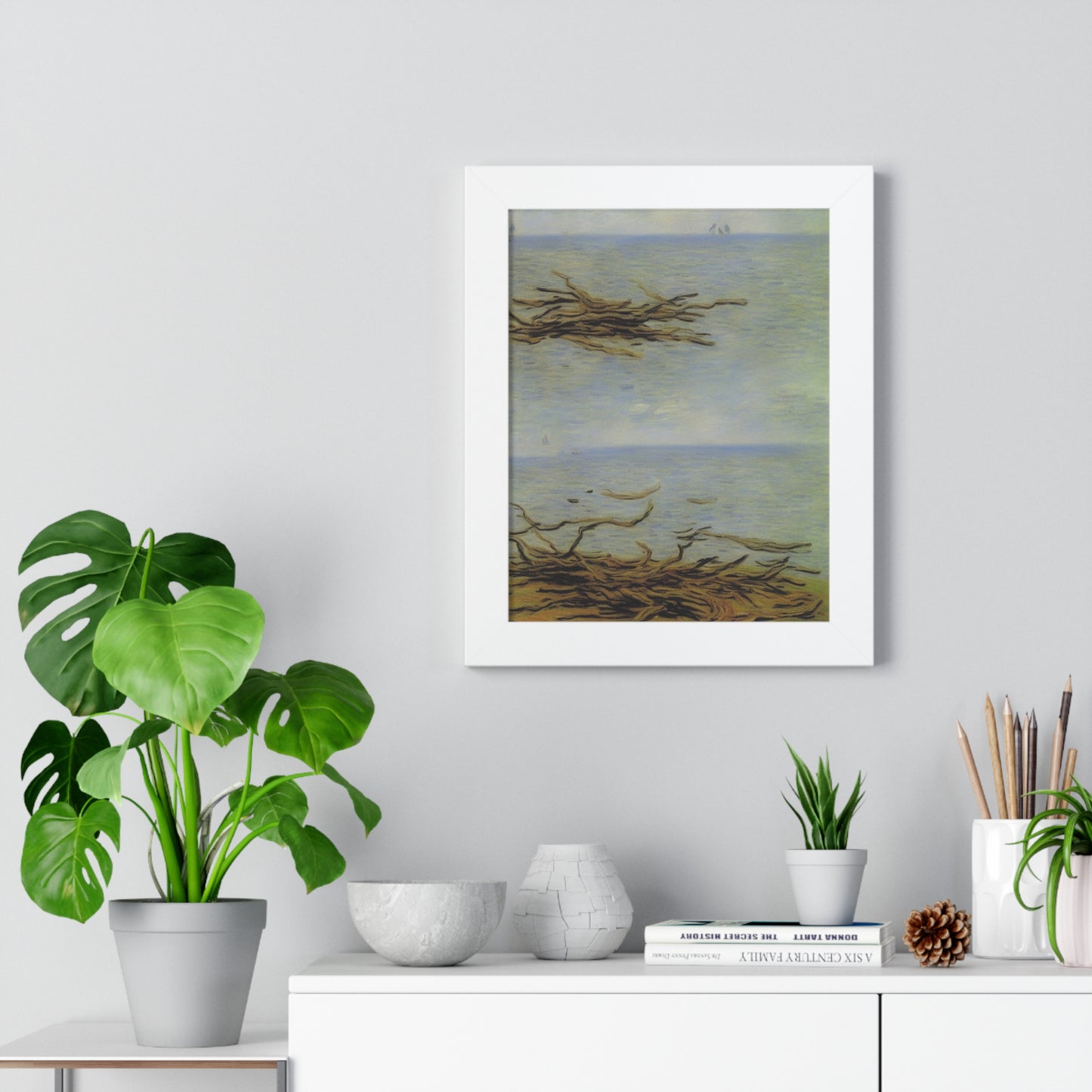 Driftwood Landscape Claude Monet Style