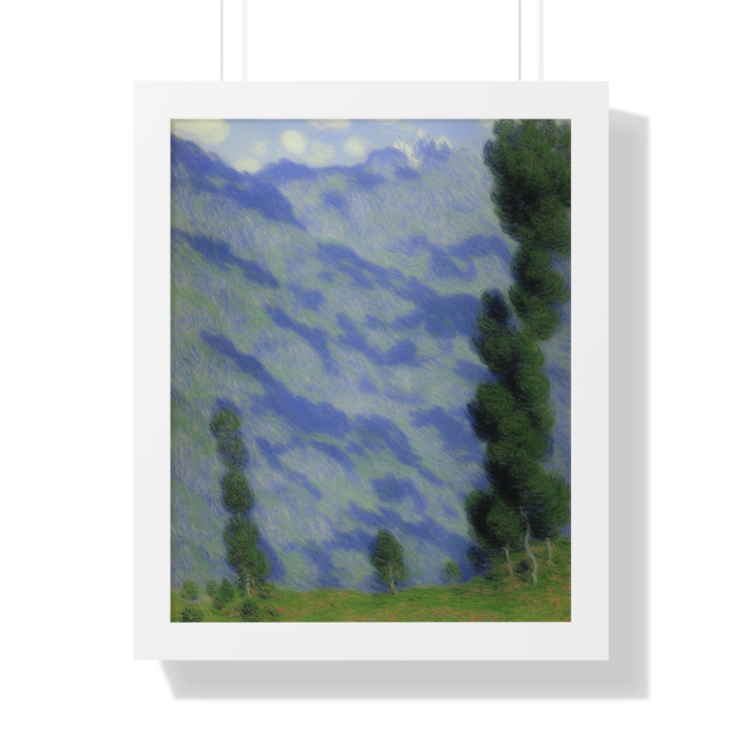 Mountains Landscape Claude Monet Style