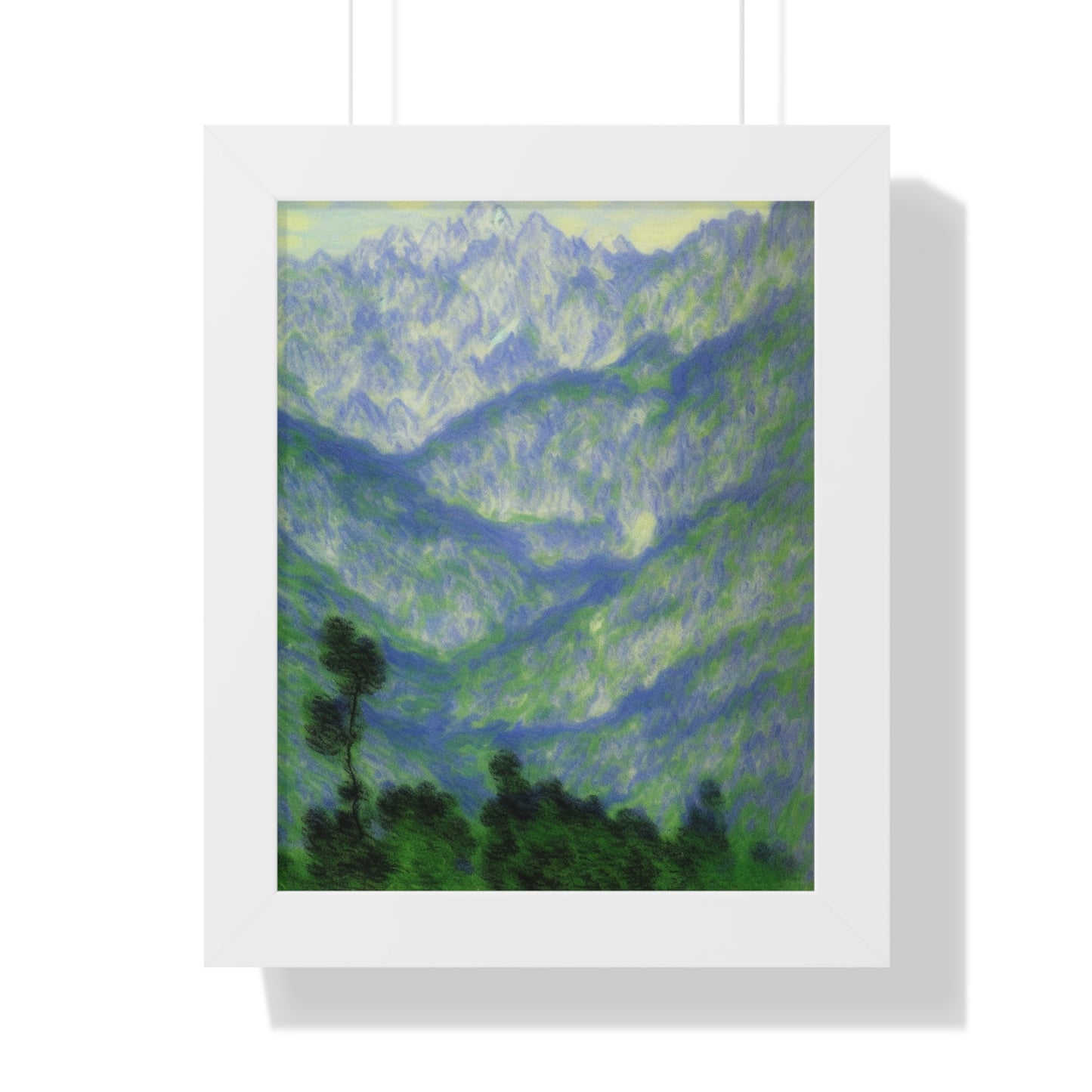 Mountains Landscape Claude Monet Style