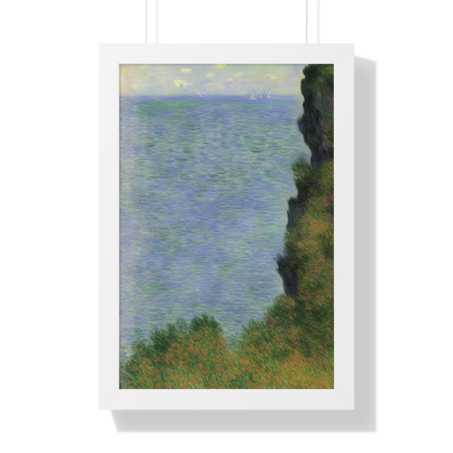 Cliff Scene Claude Monet Style