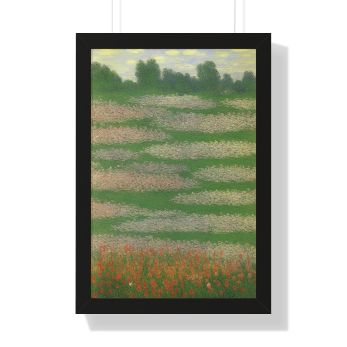 Flowers Landscape Claude Monet Style