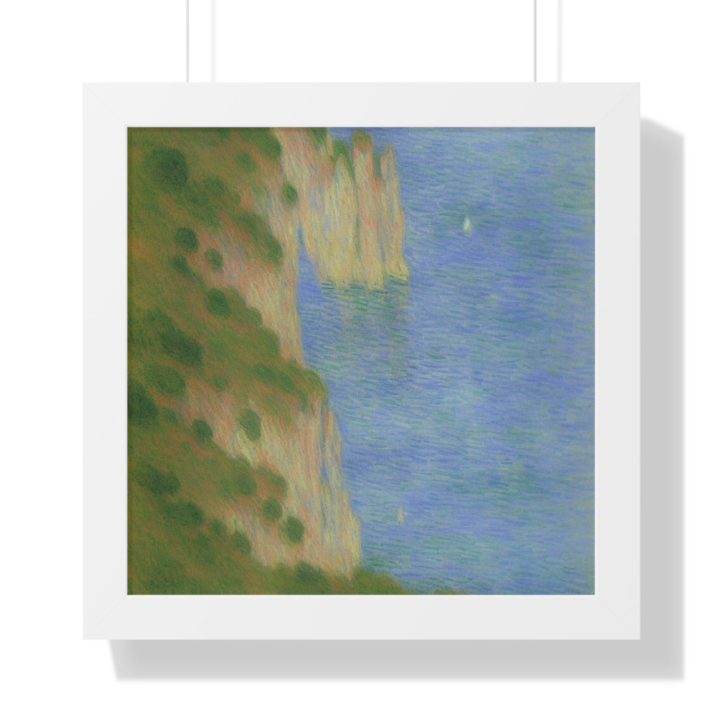 Coastal Bluff Landscape Claude Monet Style