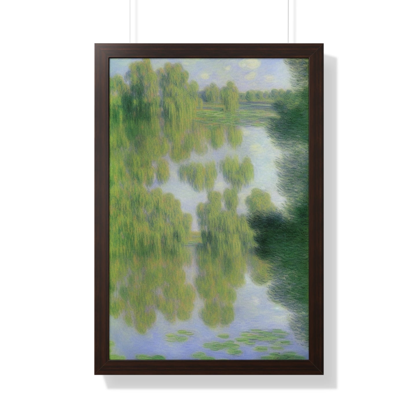 Pond Landscape Claude Monet Style