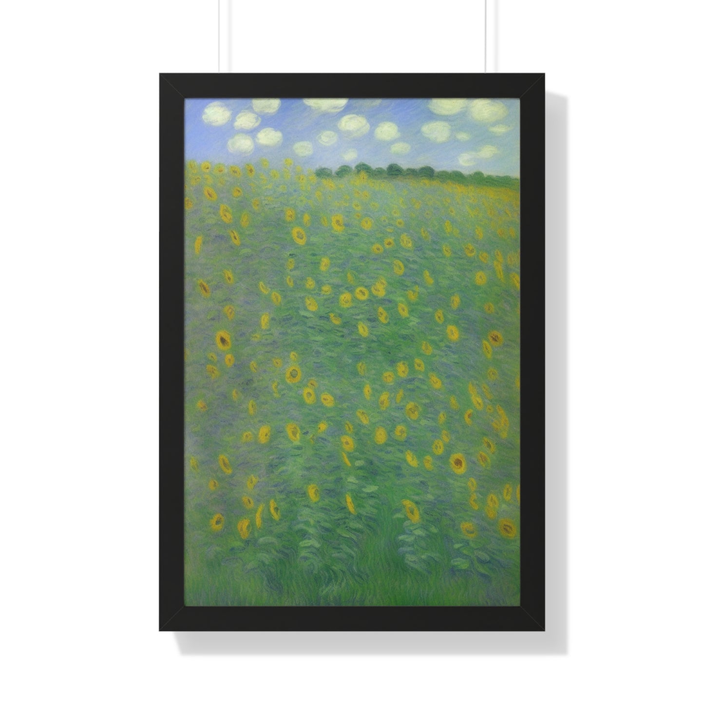 Sunflower Landscape Claude Monet Style