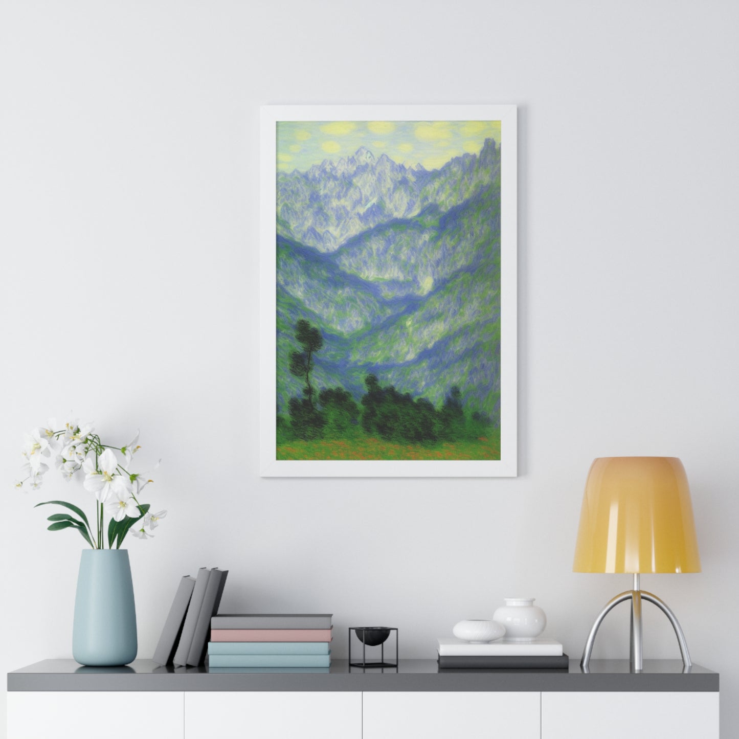 Mountains Landscape Claude Monet Style