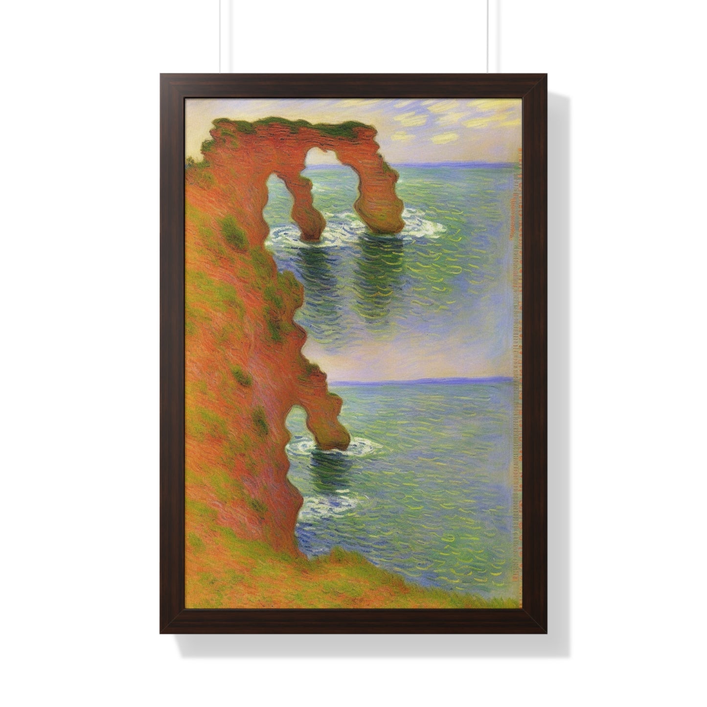 Wind-Eroded Arch Landscape Claude Monet Style