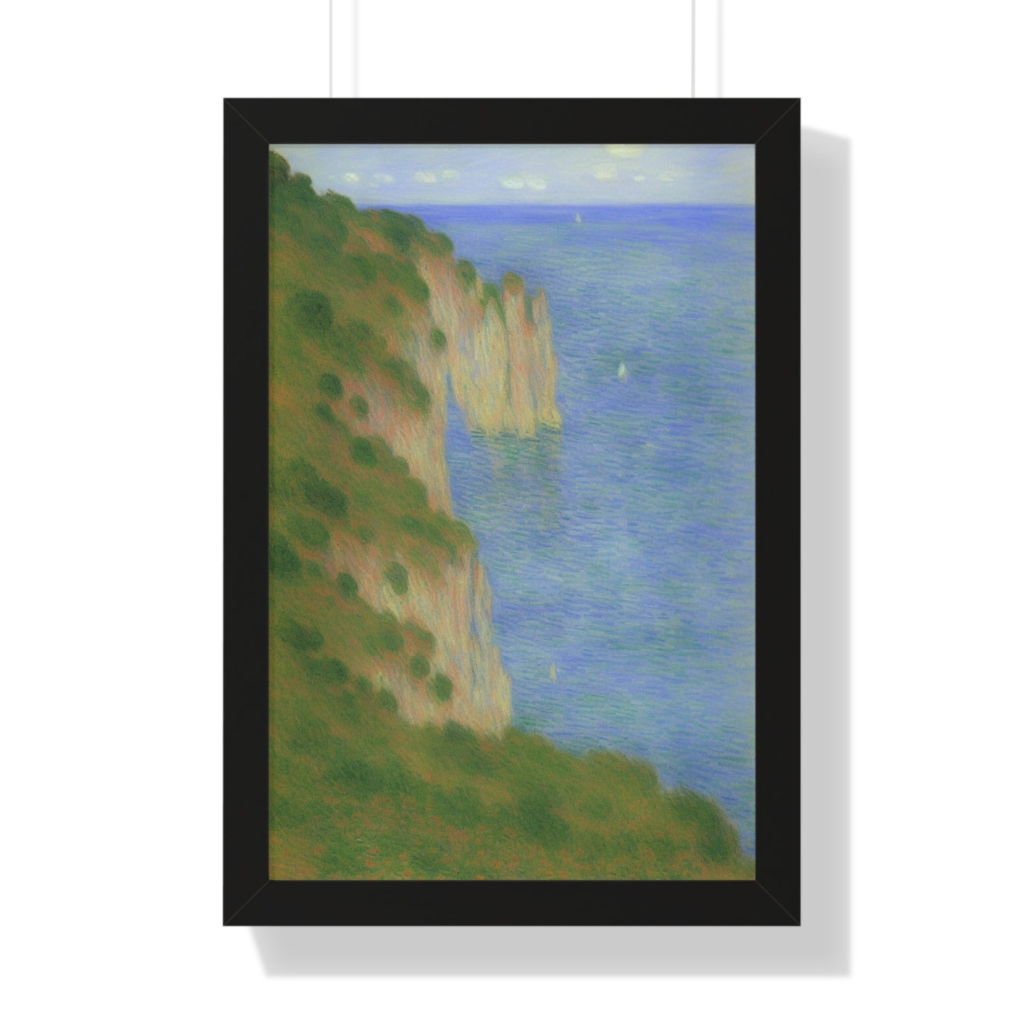 Coastal Bluff Landscape Claude Monet Style