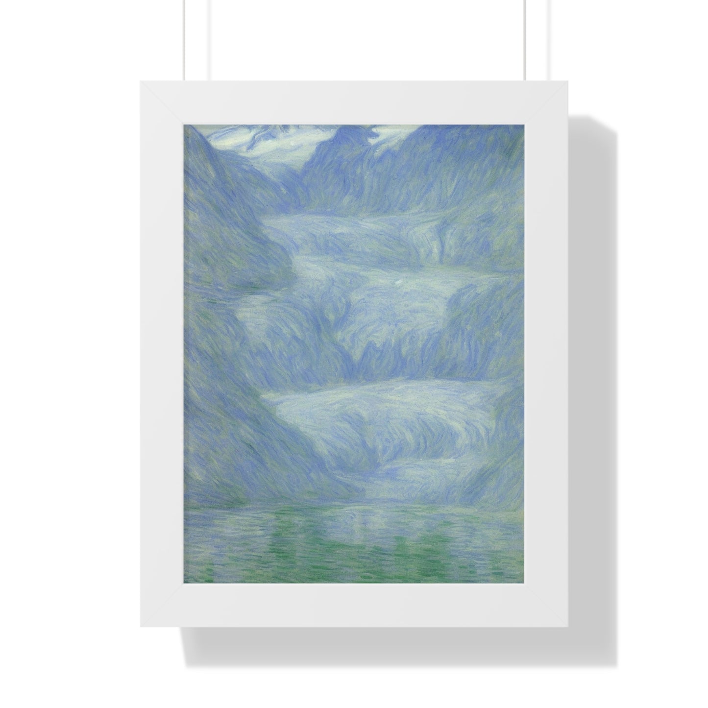 Glacier Scene Claude Monet Style