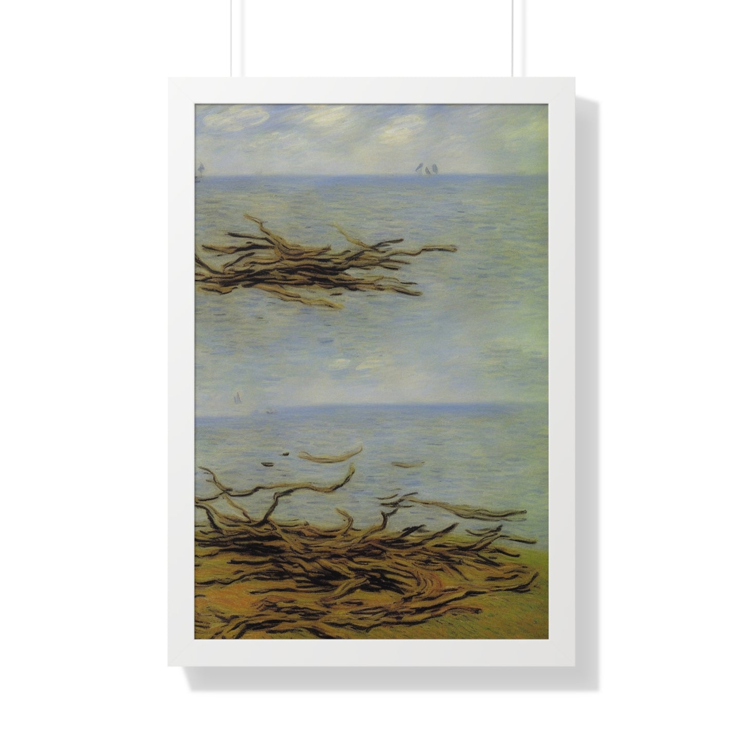 Driftwood Landscape Claude Monet Style