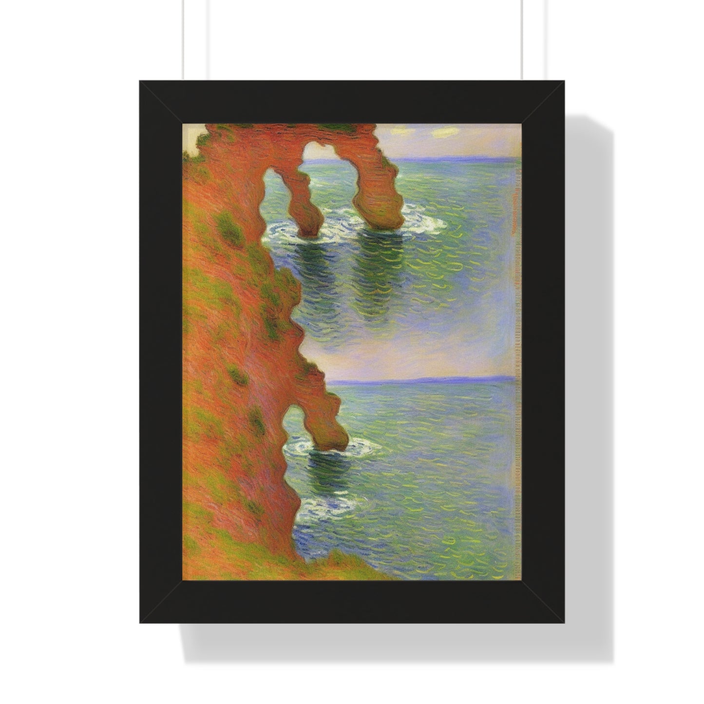 Wind-Eroded Arch Landscape Claude Monet Style