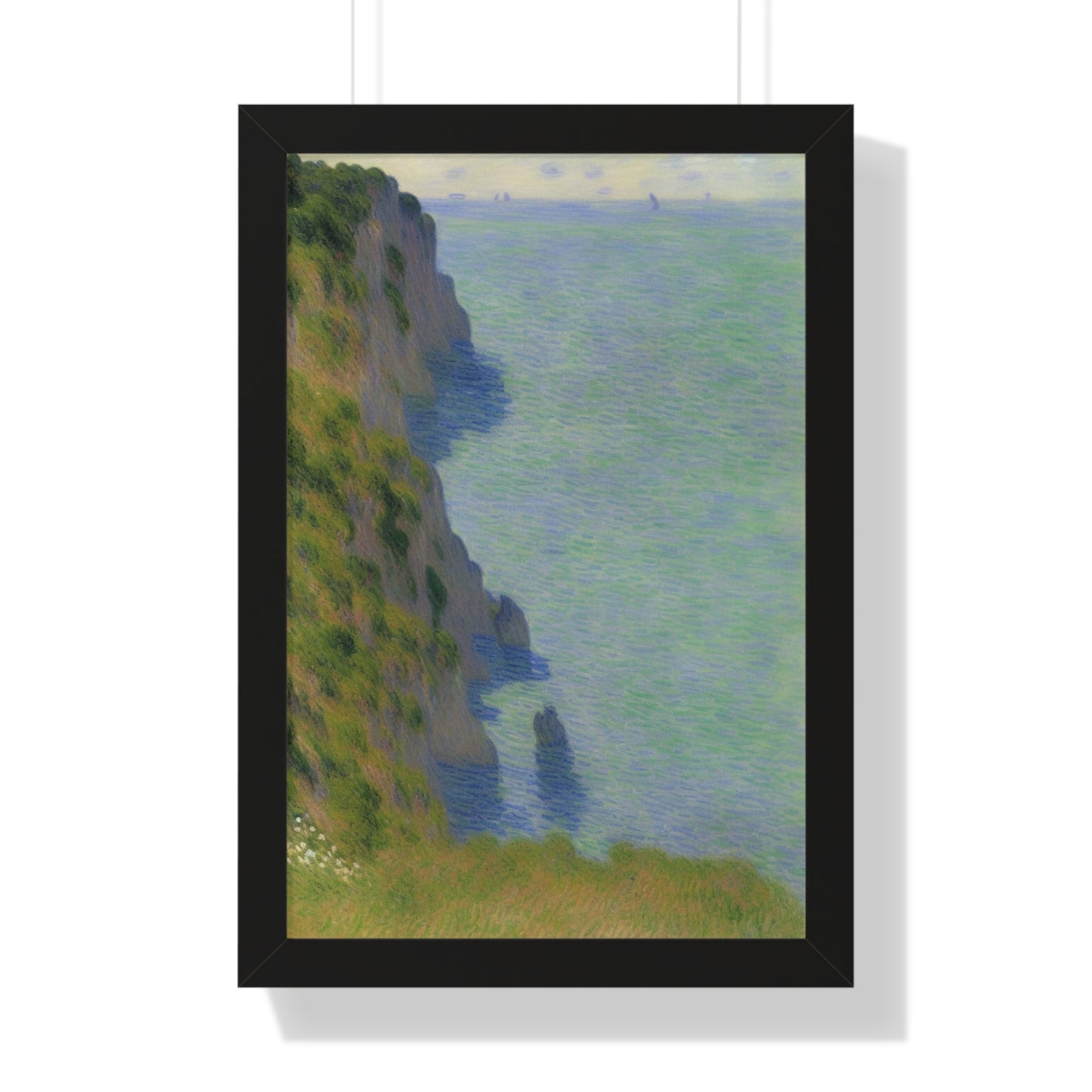 Coastal Bluff Landscape Claude Monet Style