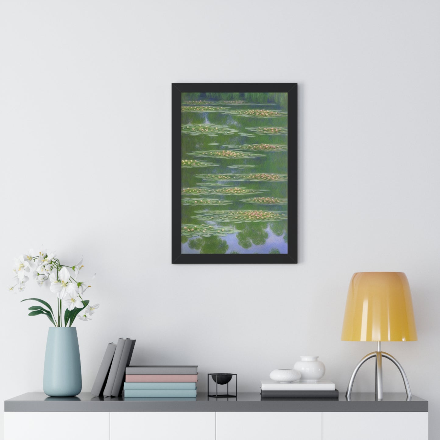 Water Lilies Landscape Claude Monet Style