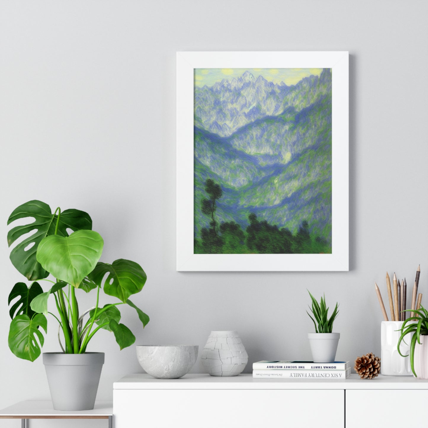 Mountains Landscape Claude Monet Style