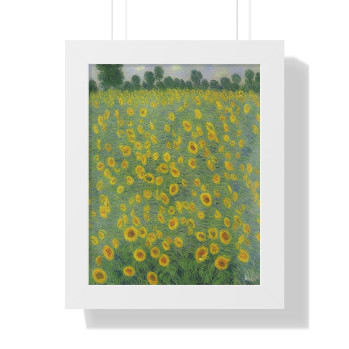 Sunflower Scene Claude Monet Style