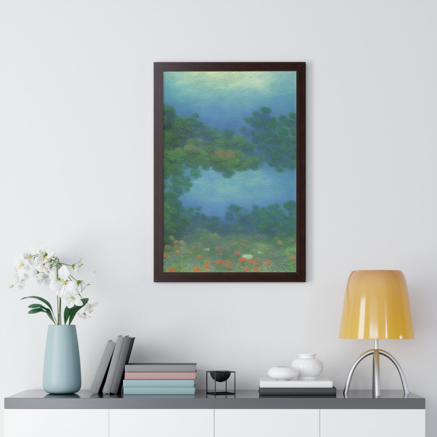 Coral Reef Scene Claude Monet Style