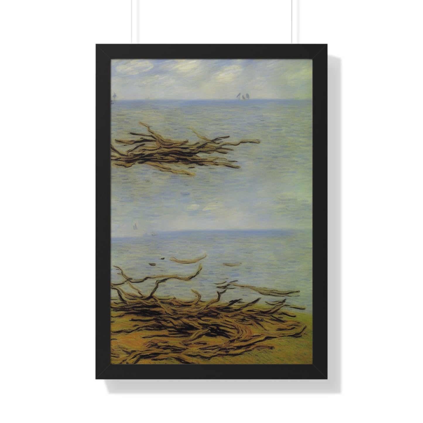 Driftwood Landscape Claude Monet Style