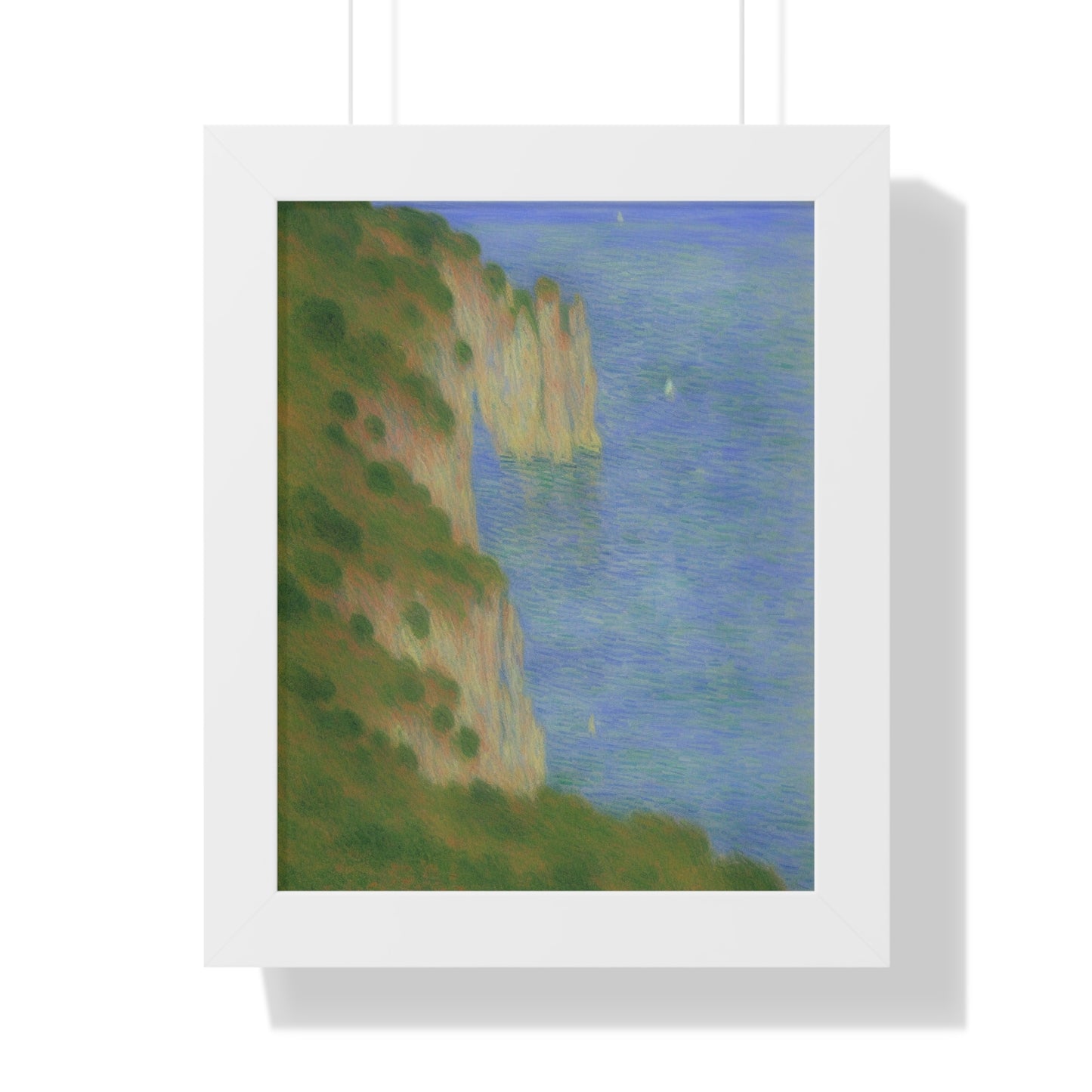 Coastal Bluff Landscape Claude Monet Style