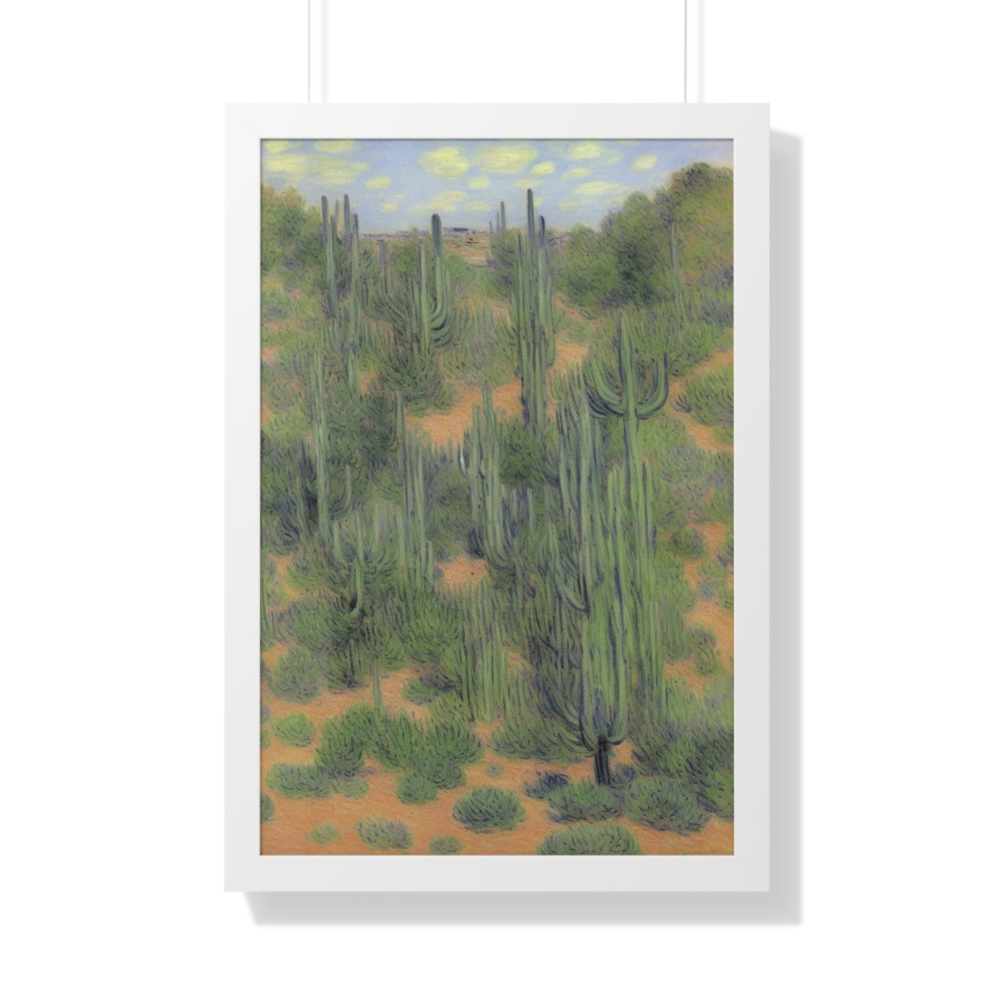 Cactus Landscape Claude Monet Style