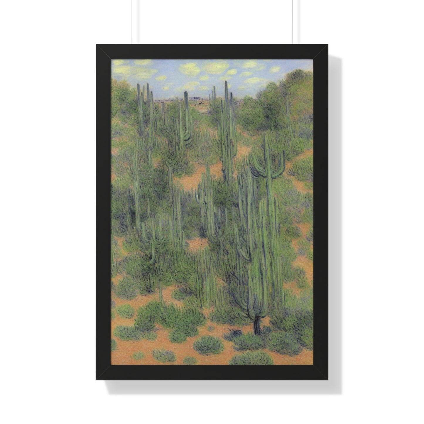 Cactus Landscape Claude Monet Style